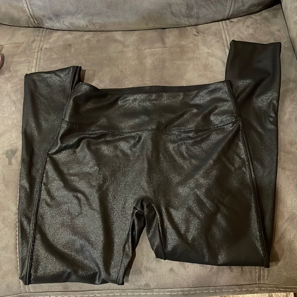 Amazon Retro Gong faux leather legging spanx dupe